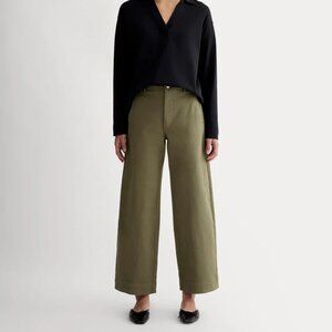 Everlane The Utility Wide-Leg Pant  (2, Kalamata)